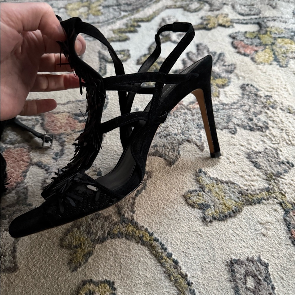 Donald J. Pliner Black Strappy Heels - Picture 8 of 13